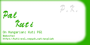 pal kuti business card